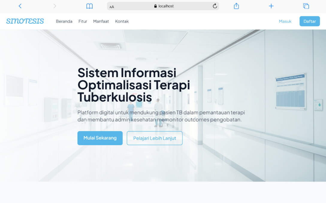 SINOTESIS – Sistem Informasi Optimalisasi Terapi Tuberkulosis